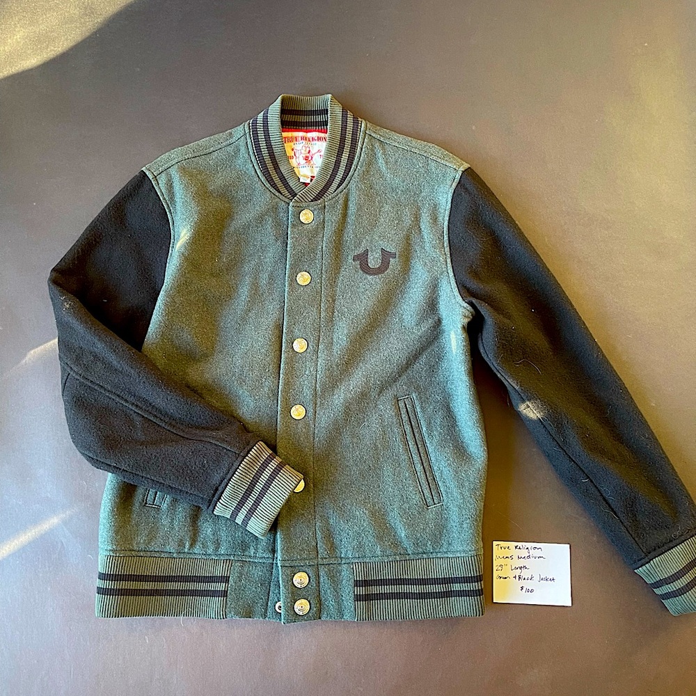 True religion varsity jacket size M